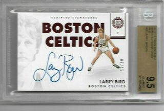 Larry Bird 2017 - 18 Panini Encased Autograph Celtics Auto Bgs 9.  5 15 Gem Hof