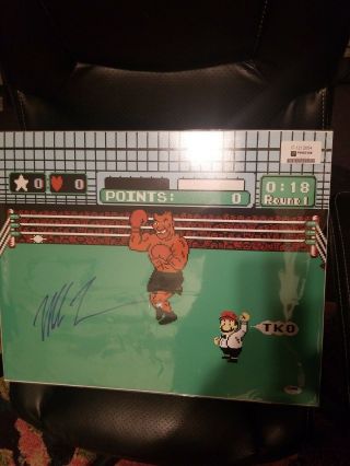 Mike Tyson Punch Out Signed 16x20 Boxing Photo - Auto Psa/dna
