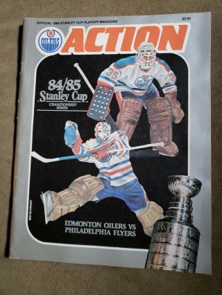 1984/85 Season Stanley Cup Finals Program Edmonton Oilers Philadelphia Flyers