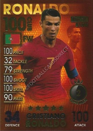 Match Attax 101 Cristiano Ronaldo 100 Club 2019