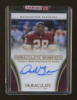 2016 Immaculate Moments Darrell Green Signed Auto 11/15 Washington Redskins