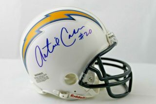 Antoine Cason Signed Autographed Nfl Chargers Mini Helmet Tristar