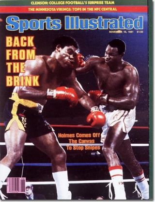 November 16,  1981 Larry Holmes,  Boxing Sports Illustrated A