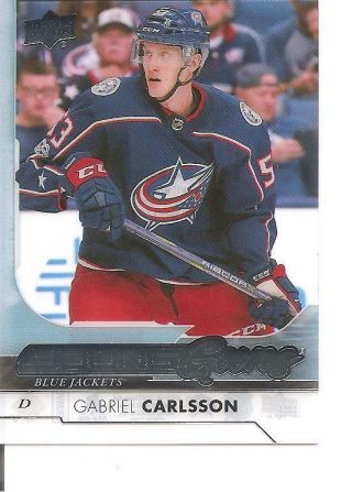 2017/18 Series 1 Clear - Cut Young Guns Rookie Gabriel Carlsson 215