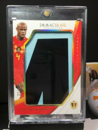 2018 - 19 Immaculate Soccer Vincent Kompany Jersey Numbers Jumbo Patch 22/22