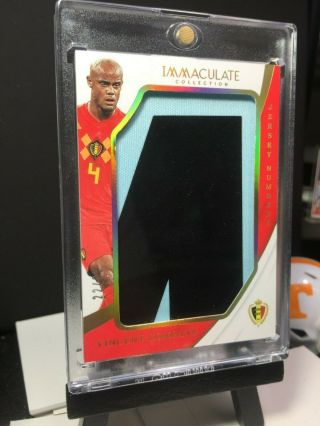 2018 - 19 Immaculate Soccer VINCENT KOMPANY Jersey Numbers JUMBO Patch 22/22 2