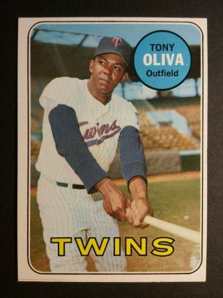 1969 Topps Baseball 600 Tony Oliva High Number Nearmint,