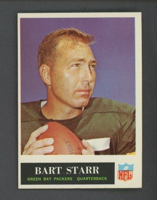 1965 Philadelphia Football 81 Bart Starr Green Bay Packers Hof
