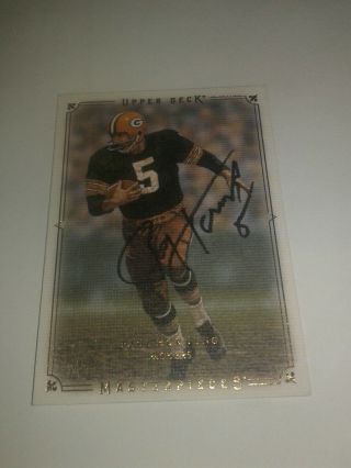 Paul Hornung Autographed Trading Card Green Bay Packers