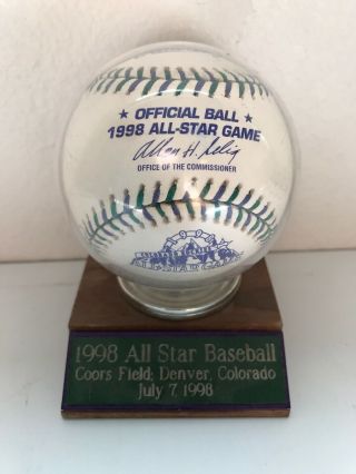 1998 Major League Baseball All Star Game Official Rawlings Baseball