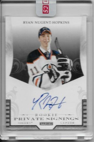 11 - 12 Panini Ryan Nugent - Hopkins Private Signings Rc Rookie Auto R - Rn2 - 2011