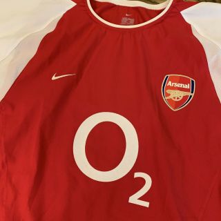 Mens Nike Vintage Arsenal F.  C.  Soccer Football Jersey Red O2 Sz Xl Kit