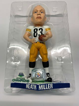 Heath Miller Pittsburgh Steelers Bowl XL Champions Ring Bobblehead niob 5