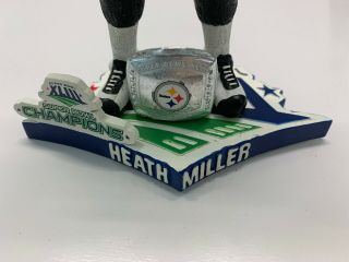 Heath Miller Pittsburgh Steelers Bowl XL Champions Ring Bobblehead niob 6