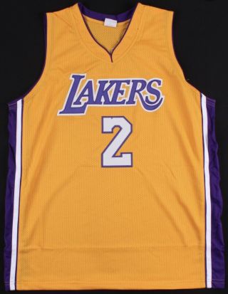 Lonzo Ball Los Angeles Lakers Nike Signed Jersey (beckett)