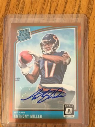 2018 Donruss Optic - Preview Edition - Anthony Miller - Rated Rookie Auto 8/24