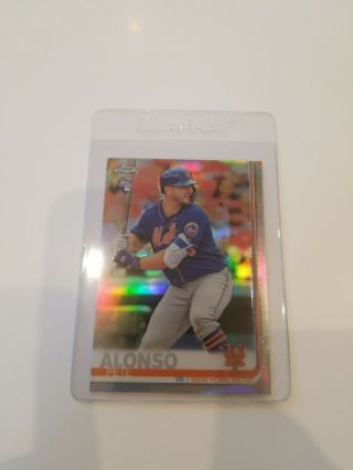 2019 Topps Chrome Pete Alonso Refractor Rookie Card Rc 204 Mets.  Hot