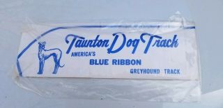 Vintage Taunton Dog Track Greyhound Racing Paper Hat.  IN PLASTIC 2