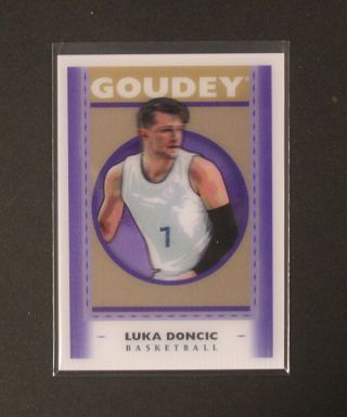 2019 Upper Deck Goodwin Champions Luka Doncic Lenticular Goudey Card Mavericks