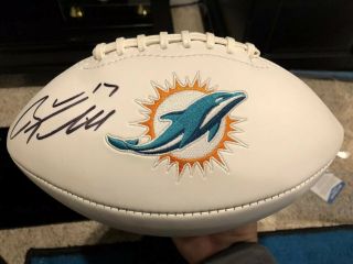Ryan Tannehill Autographed Football Miami Dolphins Logo Football Psa Dna