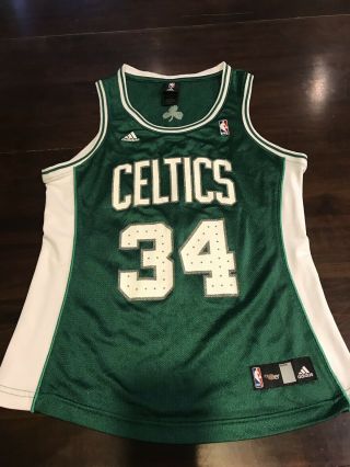 Paul Pierce 34 Boston Celtics Nba 4 Her Green Adidas Jersey Women 