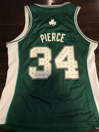 Paul Pierce 34 Boston Celtics NBA 4 Her Green adidas Jersey Women ' s Small 2