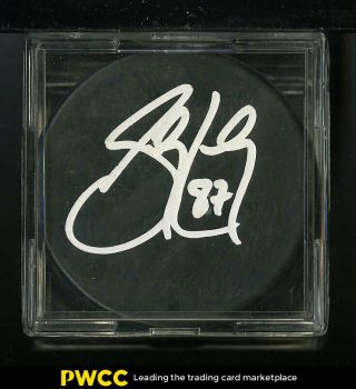 Sidney Crosby Signed Autographed Hockey Puck Auto,  Jsa Auth,  (pwcc)