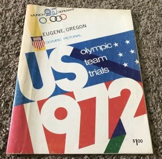 1972 U.  S.  Olympic Team Track & Field Trials Program,  Eugene,  Oregon