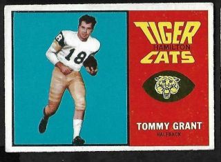 1964 Topps Cfl Football: 33 Tommy Grant,  Hamilton Tiger Cats