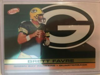 Brett Favre 2001 Pacific Prism Atomic Die - Cut /116 Packers Q132