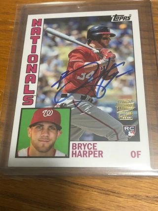 Bryce Harper 2012 Topps Archives Rookie Rc Auto Autograph Ssp Fan Favorites