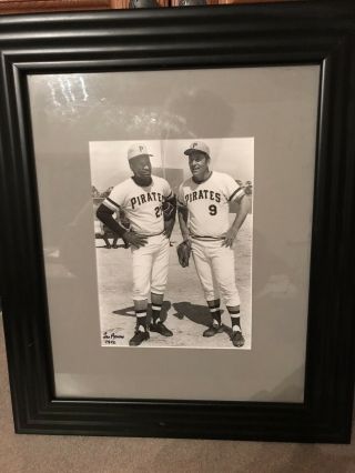 Les Banos Signed Photograph Of Roberto Clemente And Bill Mazeroski