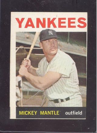 1964 Topps 50 Mickey Mantle - York Yankees - Vg