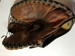 Vintage Baseball Gloves Catchers Mitts Trapper Model.  Stitched