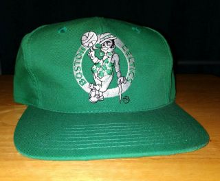 Nba Boston Celtics Twins Vintage Hat Snapback Cap Logo 90s