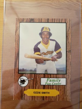 1979 Family Fun Center Ozzie Smith Rookie (nm - Mt Condition; Psa 8 - 8.  5)