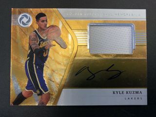 2018 - 19 Opulence Kyle Kuzma Golden Autograph Auto Patch /79 Lakers