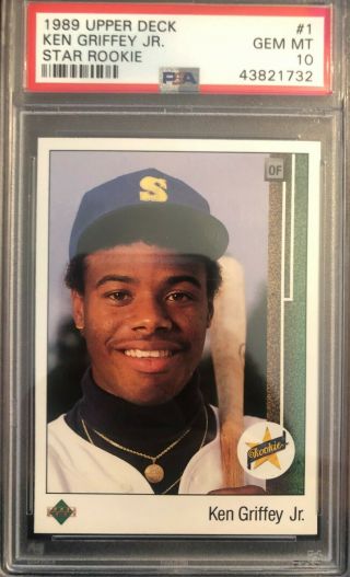 1989 Upper Deck Ken Griffey Jr.  Star Rookie Baseball Card - Gem 10