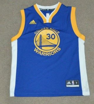 Stephen Curry Golden State Warriors Adidas Youth Medium Basketball Jersey