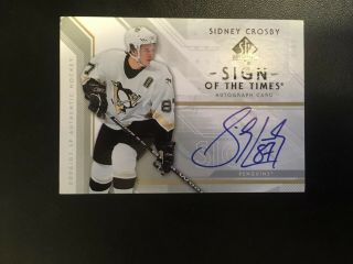 06 - 07 Sp Authentic Sign Of The Times Sidney Crosby