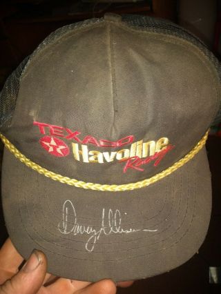 Davey Allison Autographed Texaco Star Havoline Racing Snapback Hat