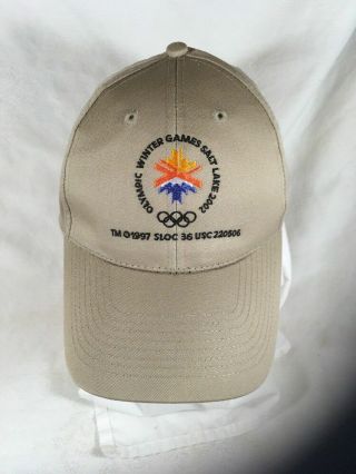 Olympic Winter Games Salt Lake City Utah 2002 Hat Cap Snap Adjustable