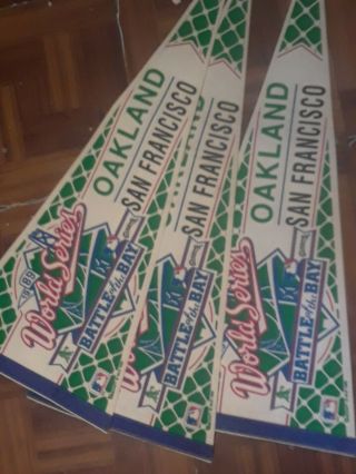 1989 World Series ×3 Battle Of The Bay World Series Pennant