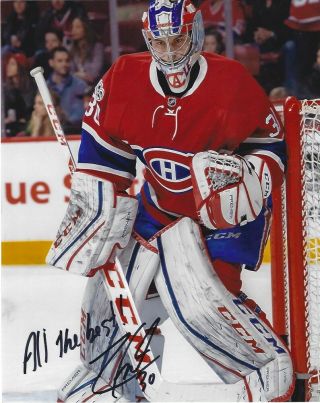 Montreal Canadiens Zach Fucale Signed Autographed 8x10 Photo