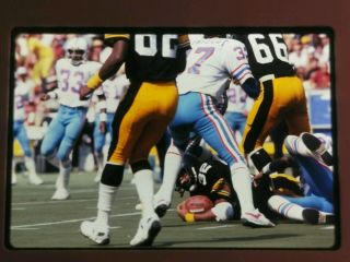 Pittsburgh Steelers Franco Harris Vs Houston Oilers Vintage 35mm Slide