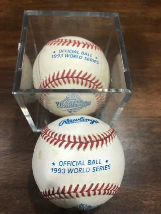 1993 World Series Official Game Baseball Rawlings Vintage