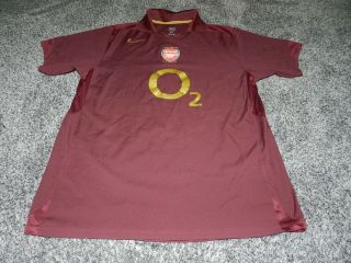 Nike 90 Highbury Arsenal 1913 - 2006 Short Sleeve Colored Soccer Jersey Large
