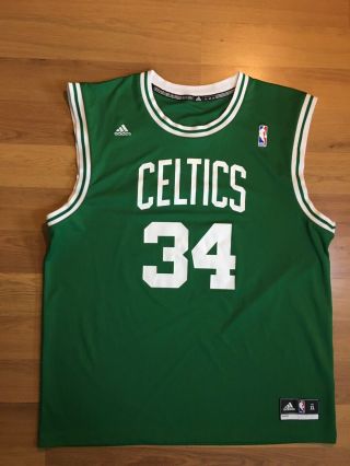 Boston Celtics Paul Pierce Adidas Jersey Mens Xl Nba 34 Basketball Throwback