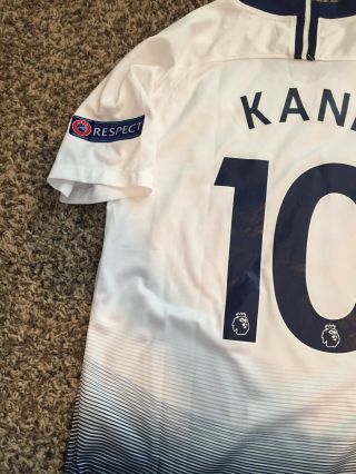 Tottenham Hotspur Soccer Jersey 2018/2019 Harry Kane 10 Champions Size S 3