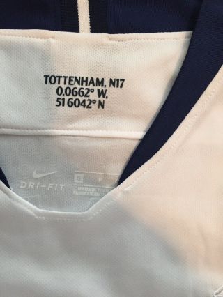 Tottenham Hotspur Soccer Jersey 2018/2019 Harry Kane 10 Champions Size S 5